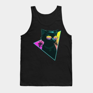 CAT SUNGLASSES Tank Top